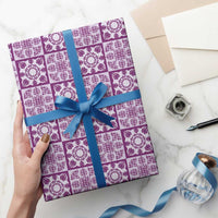 Poni Palaka Quilt Hawaii Wrapping Paper Hawaiian Tropical Monstera Sea Turtle LT14 - Polynesian Pride