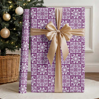Poni Palaka Quilt Hawaii Wrapping Paper Hawaiian Tropical Monstera Sea Turtle LT14 - Polynesian Pride