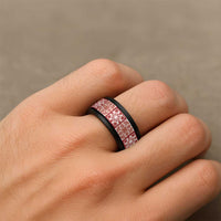 Ulaula Palaka Quilt Hawaii Spinner Ring Hawaiian Tropical Monstera Sea Turtle LT14 - Polynesian Pride