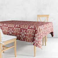 Ulaula Palaka Quilt Hawaii Tablecloth Hawaiian Tropical Monstera Sea Turtle LT14 - Polynesian Pride