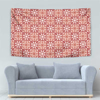 Ulaula Palaka Quilt Hawaii Tapestry Hawaiian Tropical Monstera Sea Turtle LT14 - Polynesian Pride
