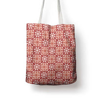 Ulaula Palaka Quilt Hawaii Tote Bag Hawaiian Tropical Monstera Sea Turtle LT14 - Polynesian Pride