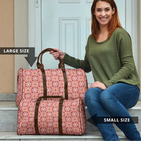 Ulaula Palaka Quilt Hawaii Travel Bag Hawaiian Tropical Monstera Sea Turtle