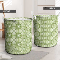 Omaomao Palaka Quilt Hawaii Laundry Basket Hawaiian Tropical Monstera Sea Turtle LT14 - Polynesian Pride