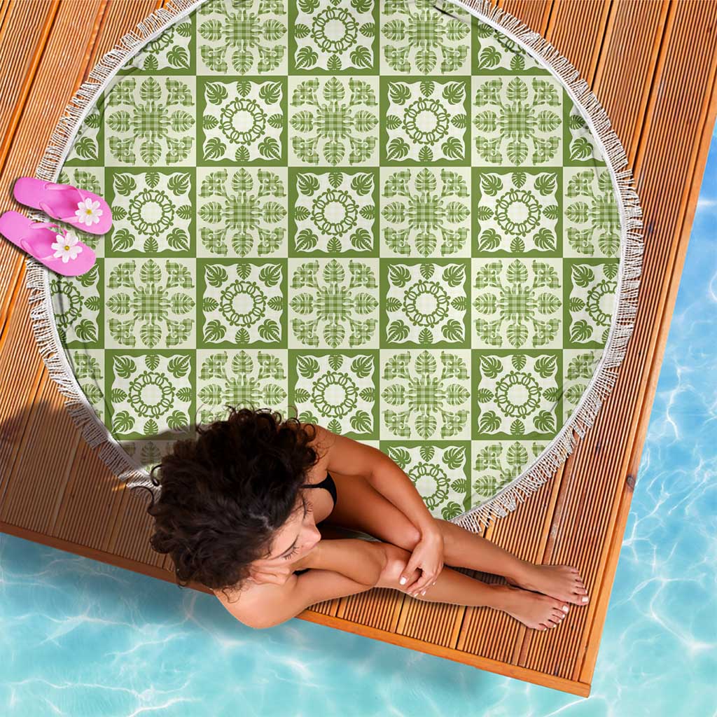 Omaomao Palaka Quilt Hawaii Beach Blanket Hawaiian Tropical Monstera Sea Turtle LT14 - Polynesian Pride