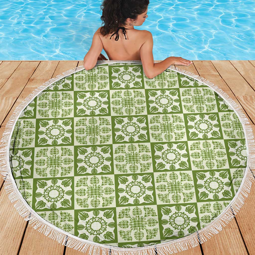 Omaomao Palaka Quilt Hawaii Beach Blanket Hawaiian Tropical Monstera Sea Turtle LT14 - Polynesian Pride