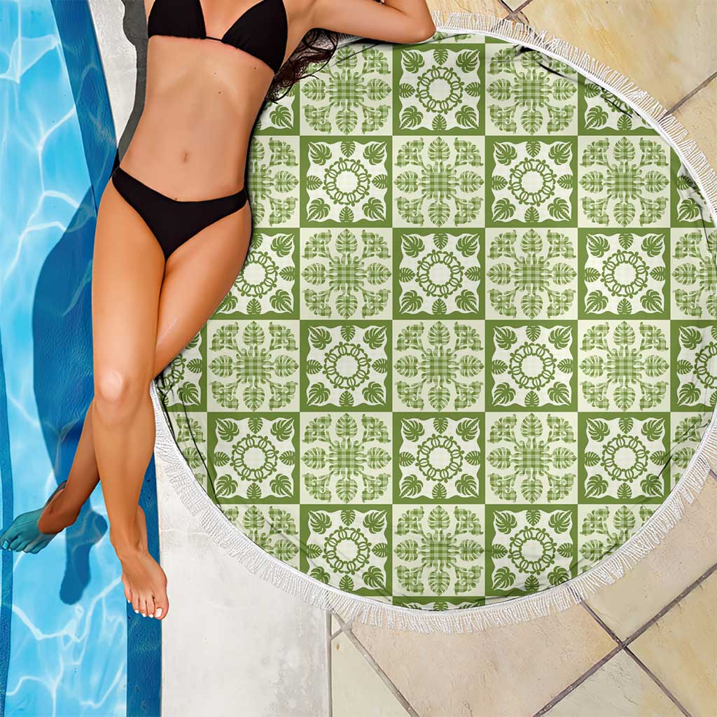 Omaomao Palaka Quilt Hawaii Beach Blanket Hawaiian Tropical Monstera Sea Turtle LT14 - Polynesian Pride