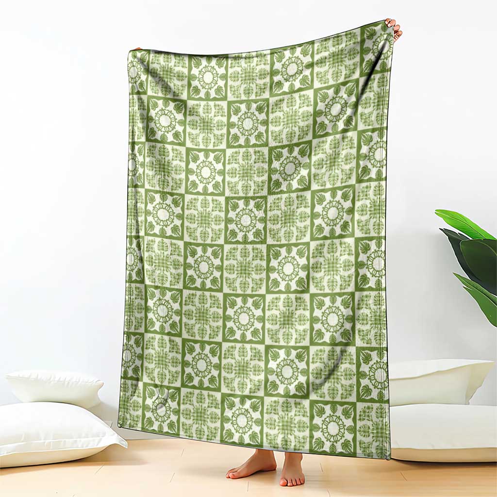 Omaomao Palaka Quilt Hawaii Blanket Hawaiian Tropical Monstera Sea Turtle LT14 - Polynesian Pride