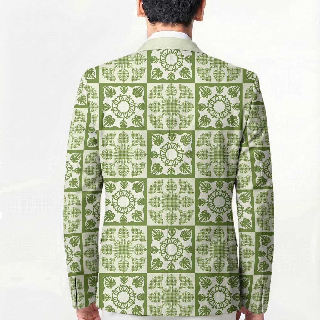 Omaomao Palaka Quilt Hawaii Blazer Hawaiian Tropical Monstera Sea Turtle