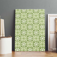 Omaomao Palaka Quilt Hawaii Canvas Wall Art Hawaiian Tropical Monstera Sea Turtle LT14 - Polynesian Pride