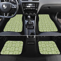 Omaomao Palaka Quilt Hawaii Car Mats Hawaiian Tropical Monstera Sea Turtle LT14 Set 4pcs Green - Polynesian Pride