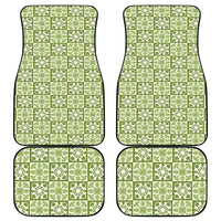 Omaomao Palaka Quilt Hawaii Car Mats Hawaiian Tropical Monstera Sea Turtle LT14 - Polynesian Pride