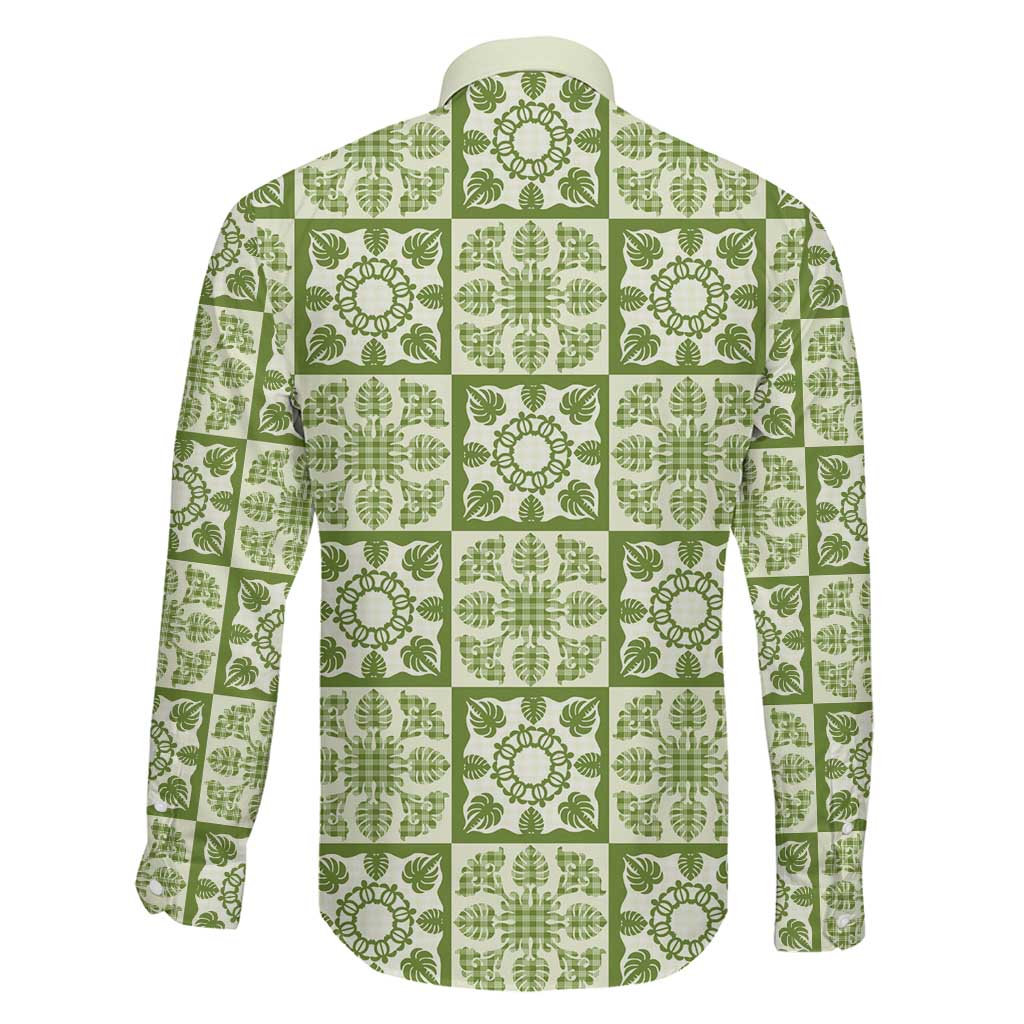 Omaomao Palaka Quilt Hawaii Family Matching Off Shoulder Maxi Dress and Hawaiian Shirt Hawaiian Tropical Monstera Sea Turtle