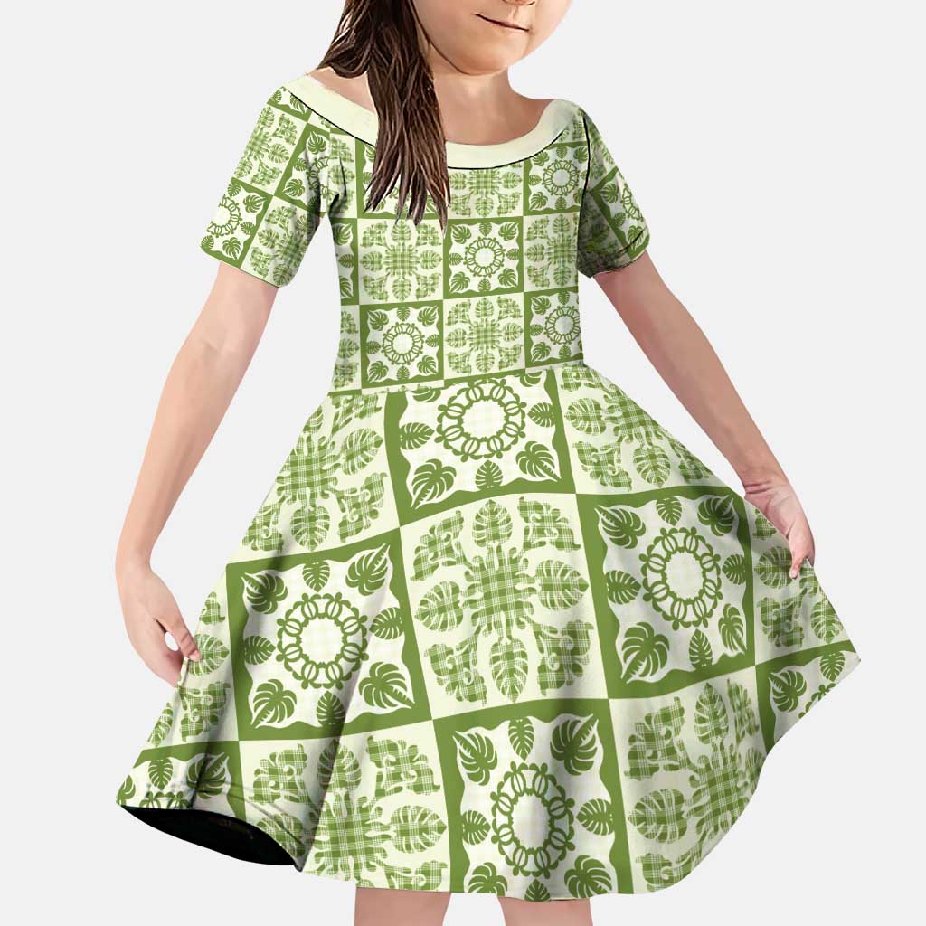 Omaomao Palaka Quilt Hawaii Family Matching Tank Maxi Dress and Hawaiian Shirt Hawaiian Tropical Monstera Sea Turtle