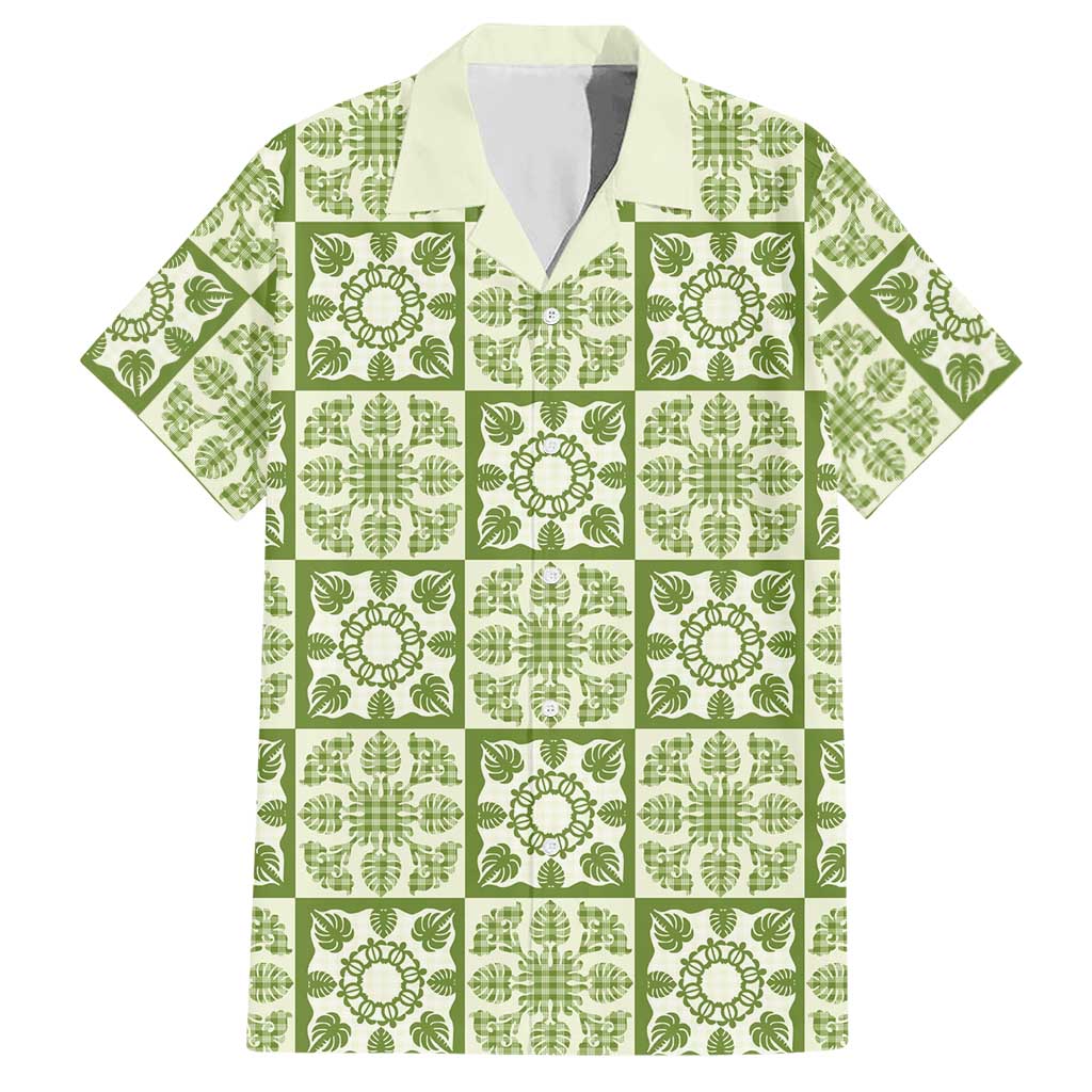 Omaomao Palaka Quilt Hawaii Hawaiian Shirt Hawaiian Tropical Monstera Sea Turtle
