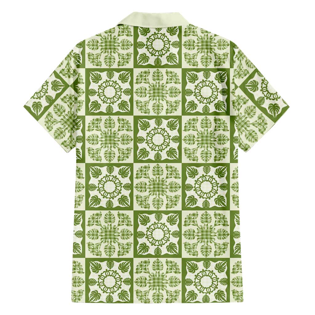 Omaomao Palaka Quilt Hawaii Hawaiian Shirt Hawaiian Tropical Monstera Sea Turtle