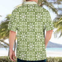 Omaomao Palaka Quilt Hawaii Hawaiian Shirt Hawaiian Tropical Monstera Sea Turtle
