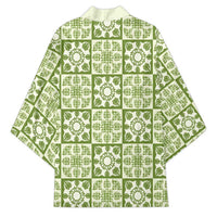 Omaomao Palaka Quilt Hawaii Kimono Hawaiian Tropical Monstera Sea Turtle LT14 - Polynesian Pride