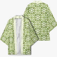 Omaomao Palaka Quilt Hawaii Kimono Hawaiian Tropical Monstera Sea Turtle LT14 - Polynesian Pride