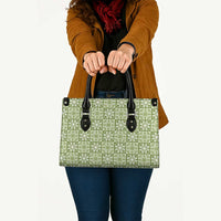 Omaomao Palaka Quilt Hawaii Leather Bag Hawaiian Tropical Monstera Sea Turtle LT14 - Polynesian Pride