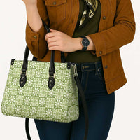 Omaomao Palaka Quilt Hawaii Leather Bag Hawaiian Tropical Monstera Sea Turtle LT14 - Polynesian Pride