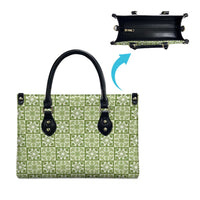 Omaomao Palaka Quilt Hawaii Leather Bag Hawaiian Tropical Monstera Sea Turtle LT14 - Polynesian Pride