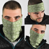 Omaomao Palaka Quilt Hawaii Neck Gaiter Hawaiian Tropical Monstera Sea Turtle LT14 - Polynesian Pride