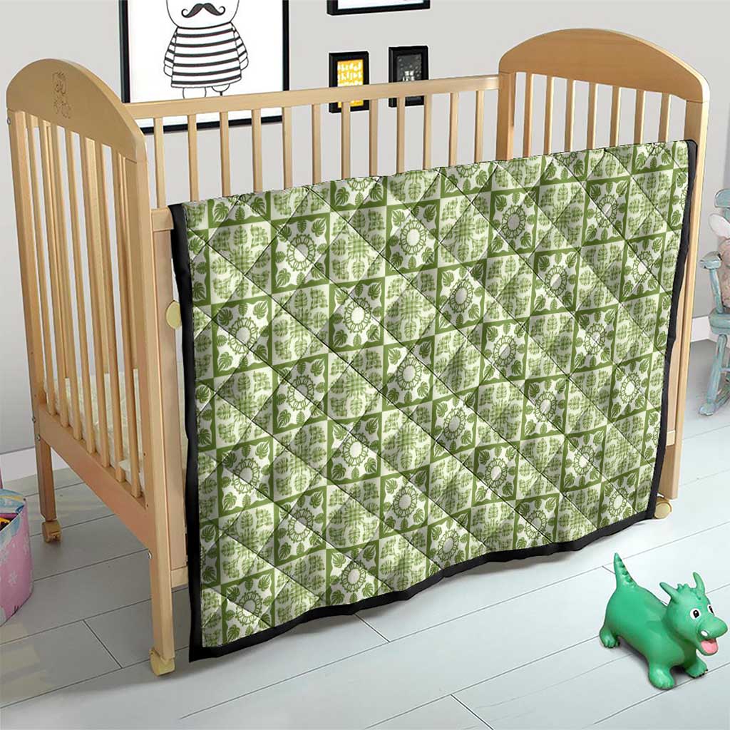 Omaomao Palaka Quilt Hawaii Quilt Hawaiian Tropical Monstera Sea Turtle LT14 - Polynesian Pride