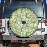Omaomao Palaka Quilt Hawaii Spare Tire Cover Hawaiian Tropical Monstera Sea Turtle