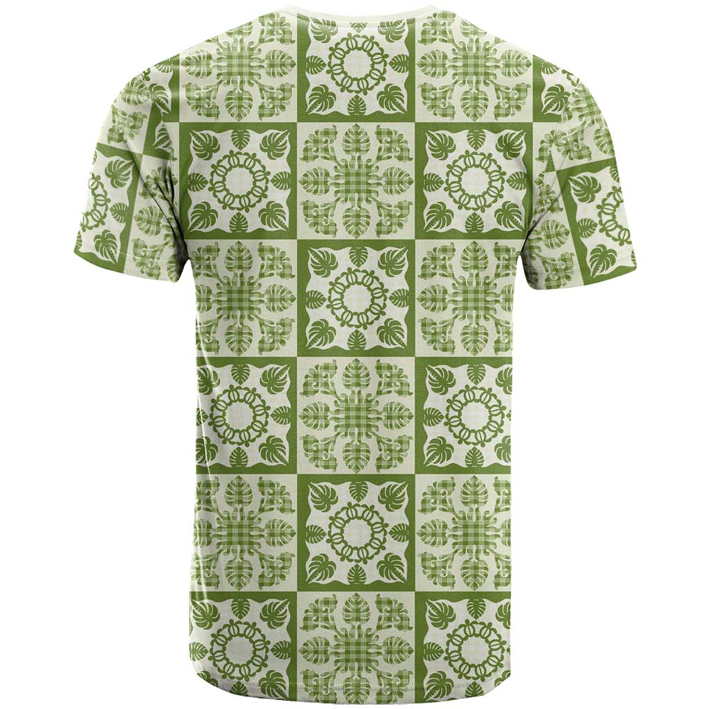 Omaomao Palaka Quilt Hawaii T Shirt Hawaiian Tropical Monstera Sea Turtle LT14 - Polynesian Pride