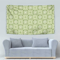 Omaomao Palaka Quilt Hawaii Tapestry Hawaiian Tropical Monstera Sea Turtle