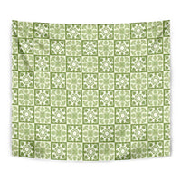 Omaomao Palaka Quilt Hawaii Tapestry Hawaiian Tropical Monstera Sea Turtle