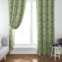 Omaomao Palaka Quilt Hawaii Window Curtain Hawaiian Tropical Monstera Sea Turtle LT14 - Polynesian Pride
