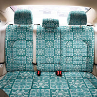 Cyan Palaka Quilt Hawaii Back Car Seat Cover Hawaiian Tropical Monstera Sea Turtle LT14 - Polynesian Pride