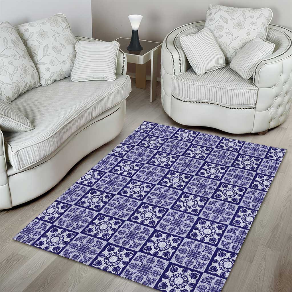 Polu Palaka Quilt Hawaii Area Rug Hawaiian Tropical Monstera Sea Turtle LT14 - Polynesian Pride