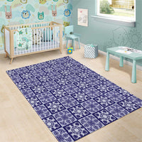 Polu Palaka Quilt Hawaii Area Rug Hawaiian Tropical Monstera Sea Turtle LT14 - Polynesian Pride