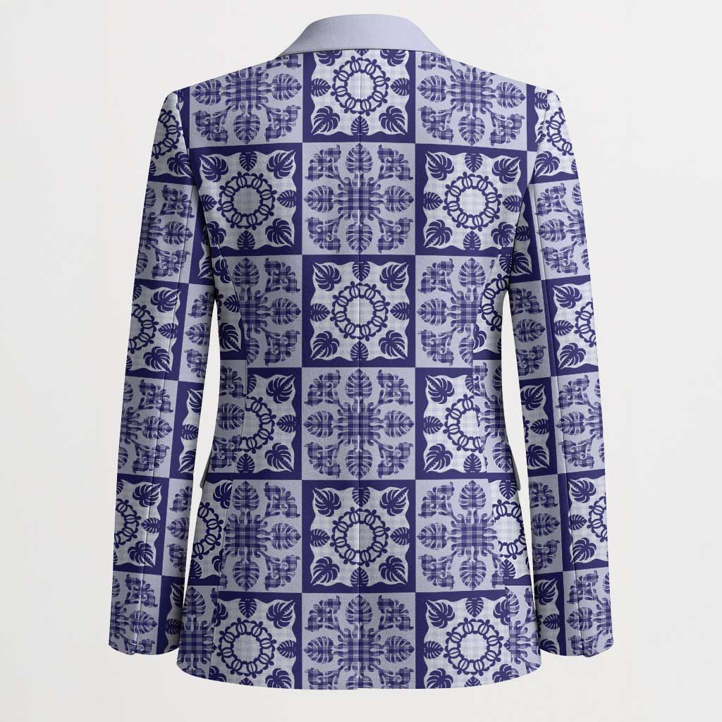 Polu Palaka Quilt Hawaii Blazer Hawaiian Tropical Monstera Sea Turtle