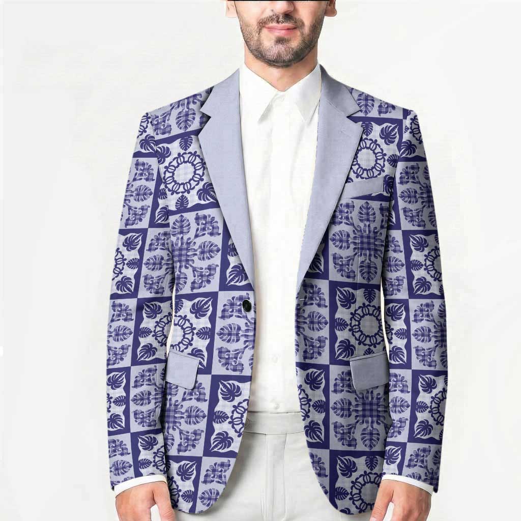 Polu Palaka Quilt Hawaii Blazer Hawaiian Tropical Monstera Sea Turtle