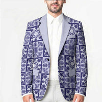 Polu Palaka Quilt Hawaii Blazer Hawaiian Tropical Monstera Sea Turtle