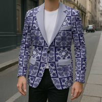 Polu Palaka Quilt Hawaii Blazer Hawaiian Tropical Monstera Sea Turtle