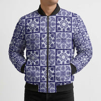 Polu Palaka Quilt Hawaii Bomber Puffer Jacket Hawaiian Tropical Monstera Sea Turtle LT14 - Polynesian Pride