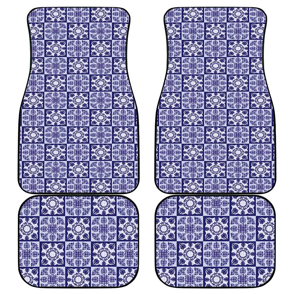 Polu Palaka Quilt Hawaii Car Mats Hawaiian Tropical Monstera Sea Turtle LT14 - Polynesian Pride