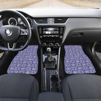 Polu Palaka Quilt Hawaii Car Mats Hawaiian Tropical Monstera Sea Turtle LT14 Set 2pcs - Front Blue - Polynesian Pride