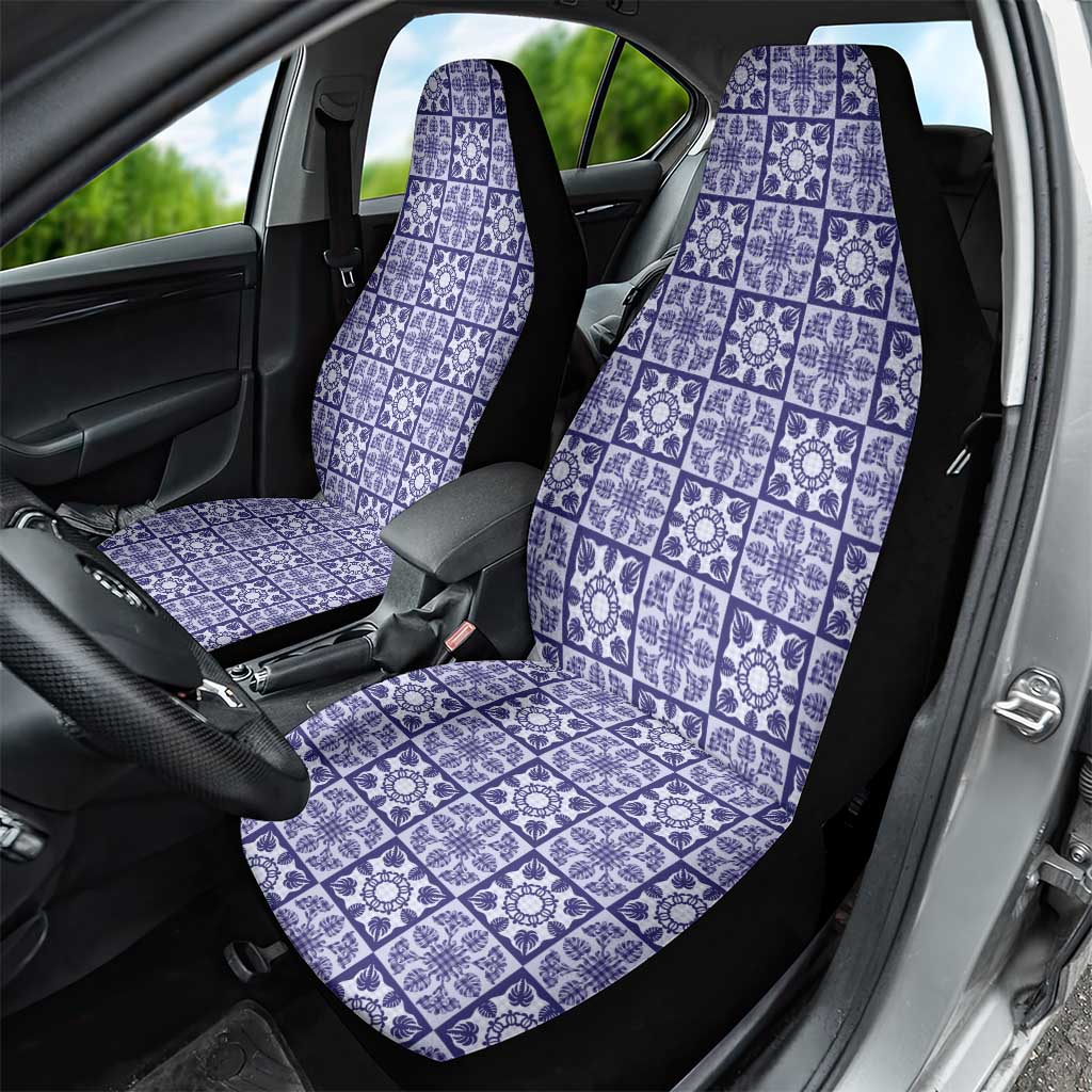 Polu Palaka Quilt Hawaii Car Seat Cover Hawaiian Tropical Monstera Sea Turtle LT14 - Polynesian Pride