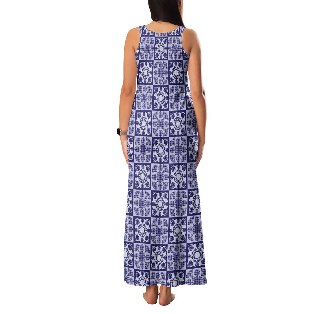 Polu Palaka Quilt Hawaii Family Matching Tank Maxi Dress and Hawaiian Shirt Hawaiian Tropical Monstera Sea Turtle