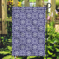Polu Palaka Quilt Hawaii Garden Flag Hawaiian Tropical Monstera Sea Turtle LT14 Garden Flag Blue - Polynesian Pride