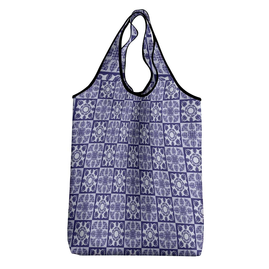 Polu Palaka Quilt Hawaii Grocery Bag Hawaiian Tropical Monstera Sea Turtle LT14 - Polynesian Pride