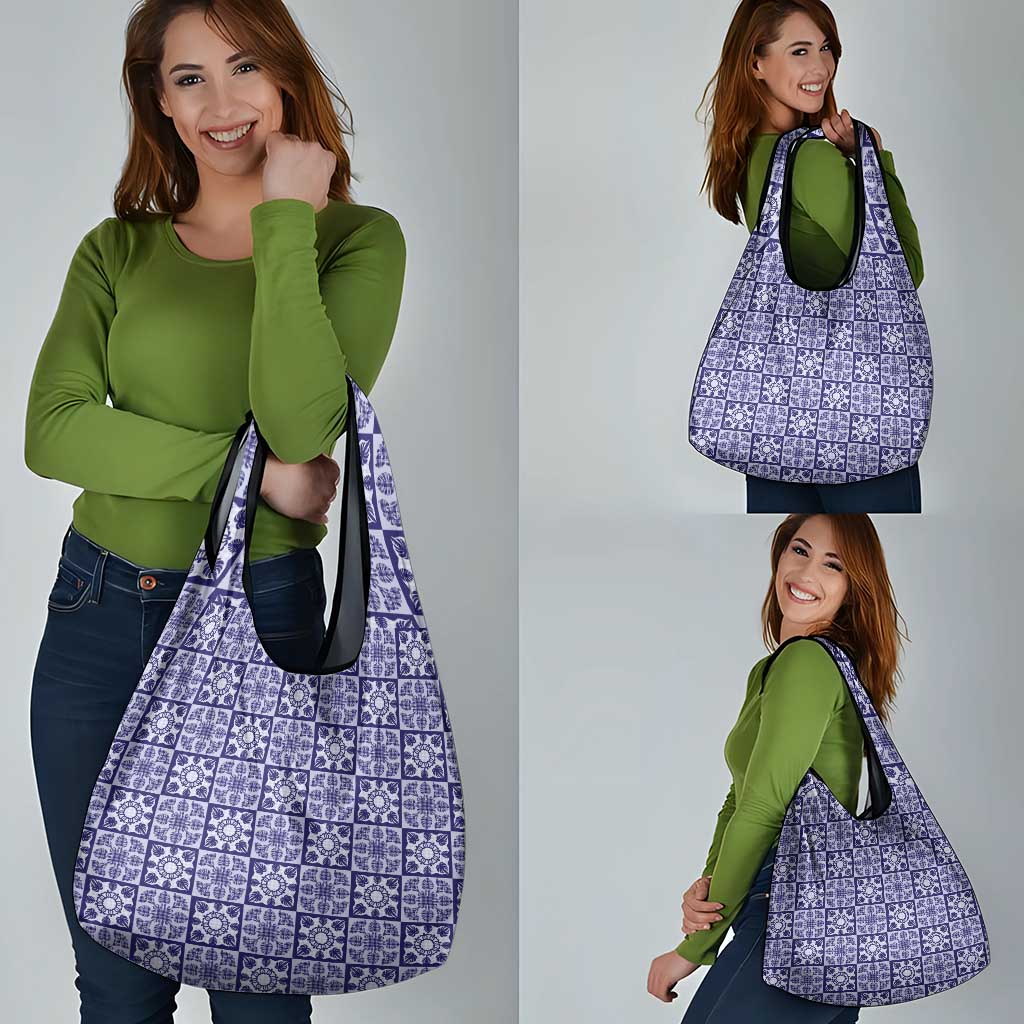Polu Palaka Quilt Hawaii Grocery Bag Hawaiian Tropical Monstera Sea Turtle LT14 - Polynesian Pride