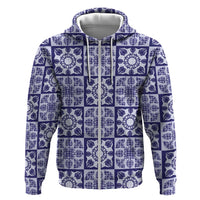 Polu Palaka Quilt Hawaii Hoodie Hawaiian Tropical Monstera Sea Turtle
