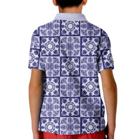Polu Palaka Quilt Hawaii Kid Polo Shirt Hawaiian Tropical Monstera Sea Turtle LT14 - Polynesian Pride